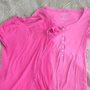 Old Navy Bright Pink Tops Set